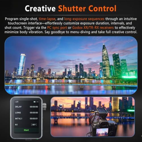 GODOX X3 PRO S with Screen Protector X3PRO S TTL Wireless Flash Trigger for Sony with Bluetooth Integration & APP Control Touch Screen 2.4GHz Wireless X System Pro Shooting Modes Shutter Control - Image 4