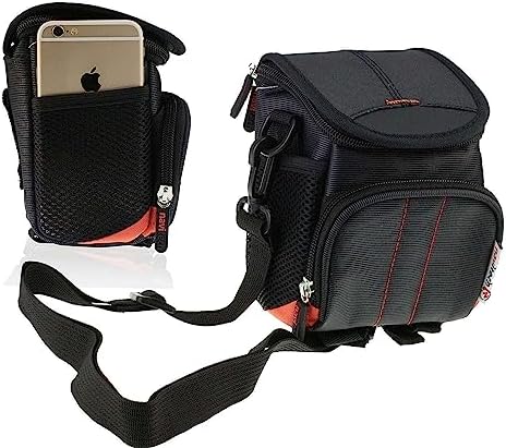 Navitech Black Camera Shoulder Bag Compatible with YYKLNYP 4K 64MP Digital Camera by Navitech