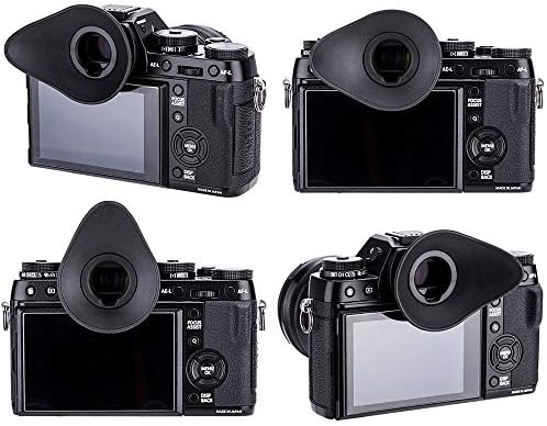 JJC Oval Shape Eyecup Eyepiece Eyeshade EC-XH W Replacement for Fuji X-T5 X-T4 X-T3 X-T2 XT4 XT3 XH2 GFX100S GFX100 GFX 50S GFX50S II Camera Viewfinder Replace Fuji Eye Cup EF-XTS EF-XTM EF-XTL EC-XHW - Image 3