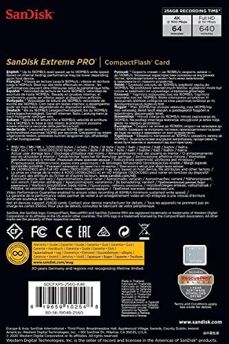 SANDISK 256GB Extreme PRO CompactFlash Memory Card, UDMA 7 - Image 5