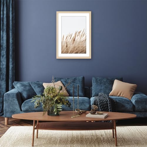 Americanflat 20x28 Poster Frame - Matted to 16x24 - Natural Oak - Image 4