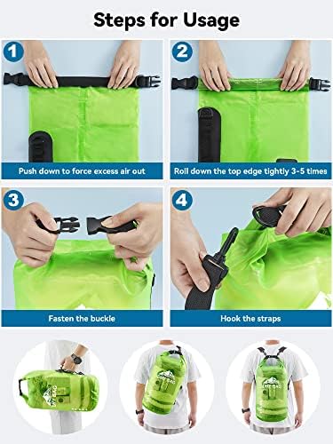 HEETA Dry Bag Waterproof Backpack with Phone Case 5L/10L/20L/30L/40L - Image 5