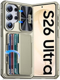 GooseBox for Samsung Galaxy S26 Ultra Case Wallet with RFID [Cards Holder][Camera Cover][Edge Raised] Full Body Shockproof Silicone Protective Phone Case for Galaxy S26 Ultra 2026 (Natural Titanium) by GooseBox