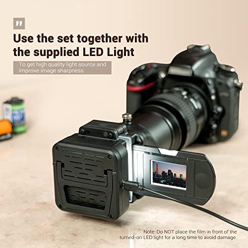 JJC Film Digitizing Adapter Set with LED Light Replaces Nikon ES-2 - Image 5