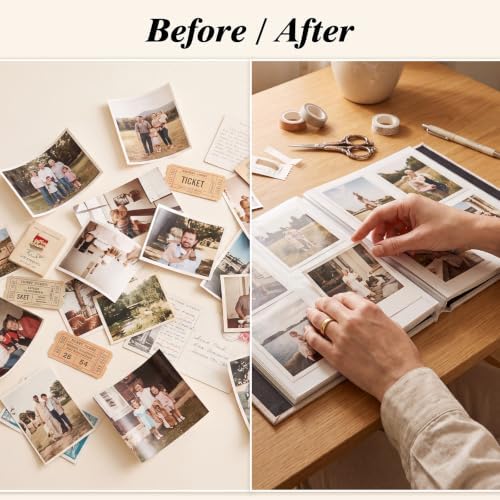 Photo Album Self Adhesive Scrapbook Album, for 4x6, 5x7 & 8x10 Photos - Image 6