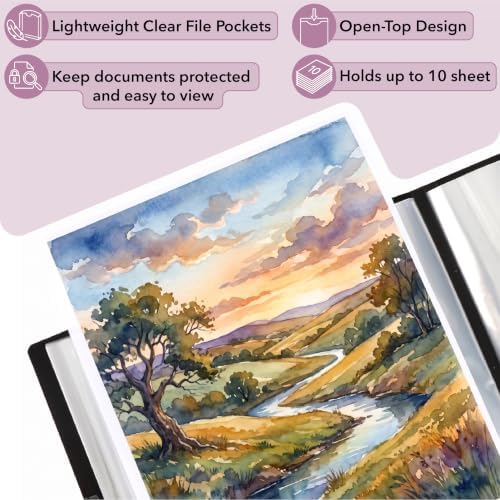 Mr. Pen- Art Portfolio Folder, 12.7"x9.25" Inner Sheet Size, 40 Pocket - Image 6