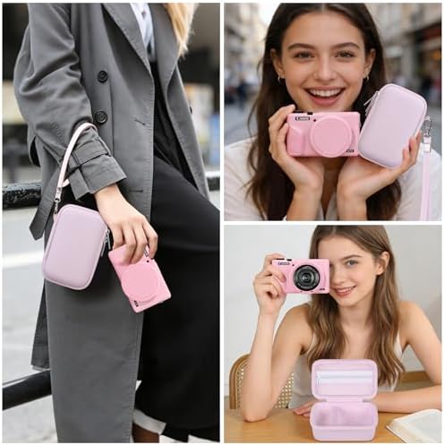 BOVKE Hard Case+Silicone Cover for Canon Powershot G7 X Mark III,Jelly Pink - Image 7