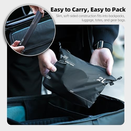 AMBITFUL AP-01 Water-Resistant Organizer Pouch, 17.7''x12.9'' Ultra-Light Travel Storage Bag for Camera Accessories, Cables, Toiletries and Outdoor Gear (XL（13L）) - Image 5