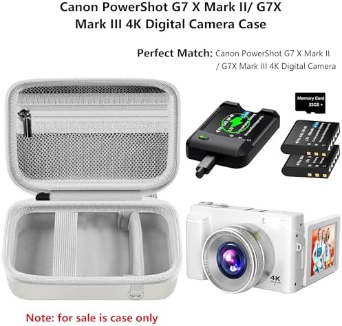 Leayjeen Vlogging Camera Case for Duluvulu/VJIANGER/Gavonde - White - Image 2