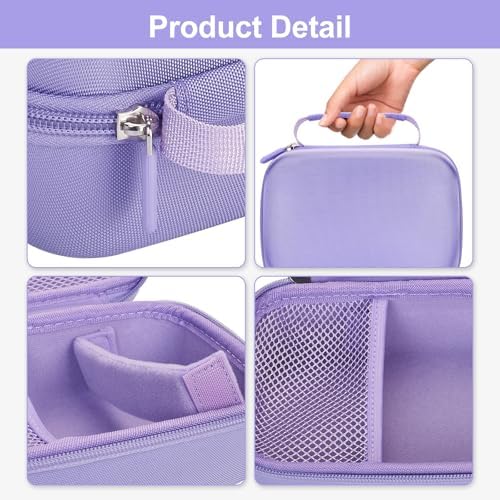 Camera Case Compatible for ESOXOFFORE/Upgrade/Dylanto/Yehtta/HiMont/CAMCLID Kids Instant Print Camera Toy,Portable Digital Camera Storage Holder Organizer Bag (Case Only) - Purple - Image 3