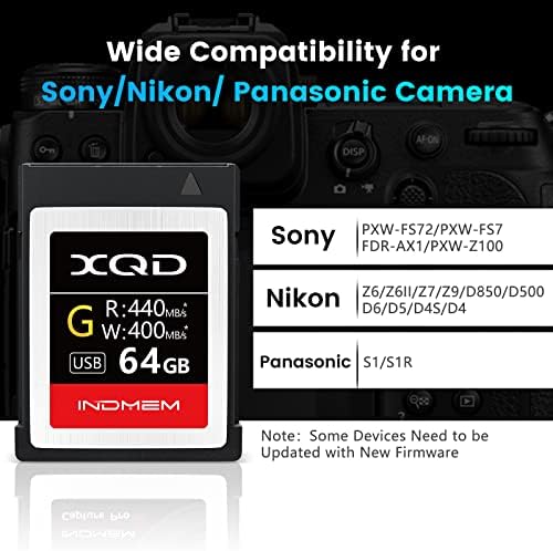 XQD 64GB Memory Card, 5X Tough MLC XQD Flash Memory Card High Speed G Series| Max Read 440MB/s, Max Write 400MB/s - Image 6