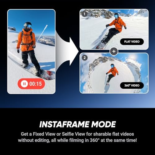 Insta360 X5 Starter Bundle Satin White - Waterproof 8K 360° Action Camera, Leading Low Light, Invisible Selfie Stick Effect, Rugged & Replaceable Lens, 3-Hour Battery, Clear Audio, Stabilization - Image 5