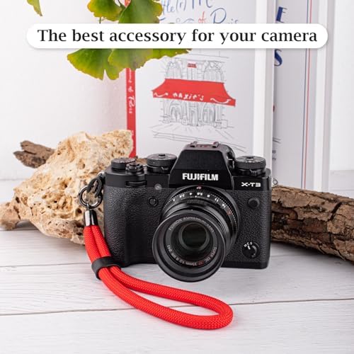 VOVMOEYA Camera Wrist Strap Rope,Camera Hand Strap Compatible with Fujifilm Canon DSLR Camera - Red - Image 5