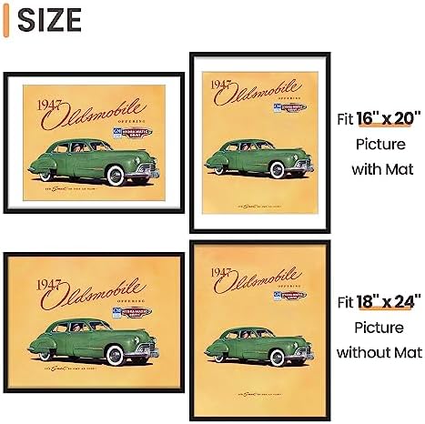 upsimples 18x24 Picture Frame, Gallery Wall Frames Set of 5, Black - Image 5