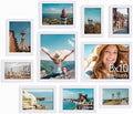 Vittanly 10 Pack Picture Frames Collage Wall Decor, White by Vittanly
