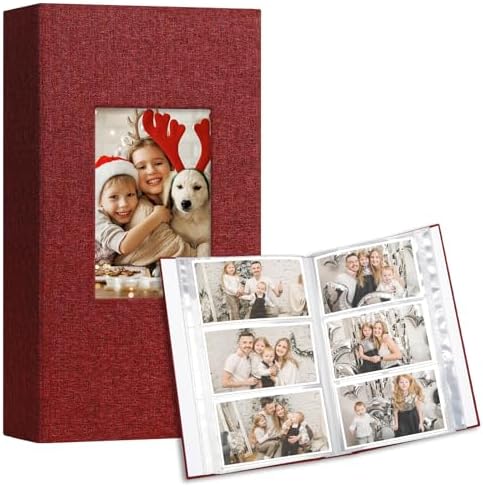 Vienrose 4x6 Photo Album, 2 Pack, 600 Photos, Red by Vienrose