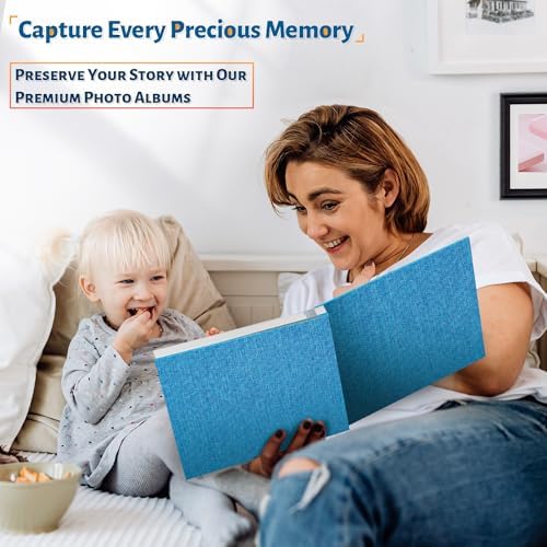 Artfeel Photo Album Self Adhesive Scrapbook,Large Photo Book for 4x6,5x7,8x10 Pictures,DIY Album for Baby Wedding Family Travel Birthday,with Metallic Pen and Scraper - Image 6