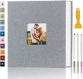 Photo Album Self Adhesive Pages Scrapbook, 13.2x12.8 Grey 120 Pages by Aenbuslm