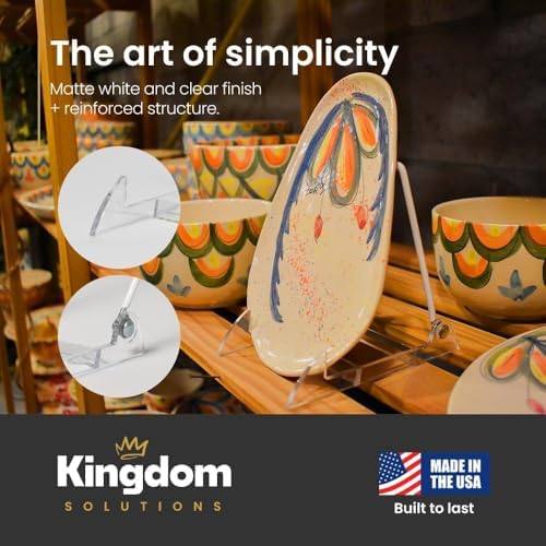 KINGDOM SOLUTIONS - 6.25" White Acrylic Display Stand Made in USA - 36 Pack - Image 6