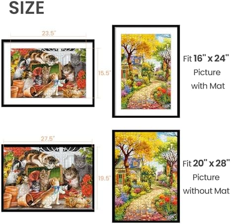 upsimples 20x28 Picture Frame, Gallery Wall Frames Set of 5, Black - Image 3