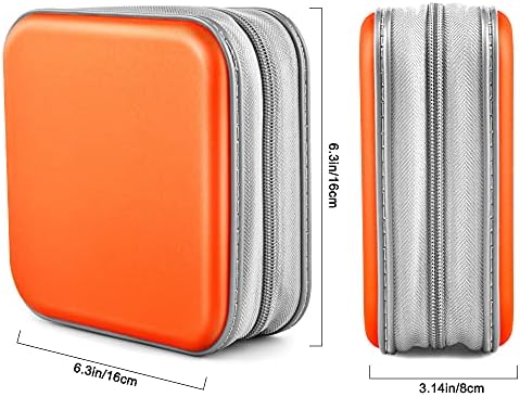 40‑Capacity Hard Plastic CD/DVD Binder for Car, Home & Travel - Image 6