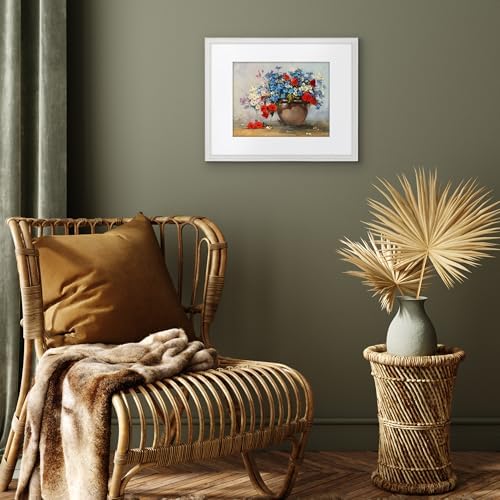 Americanflat 16x20 Vintage Picture Frame - Matted to 11x14 - White - Image 6