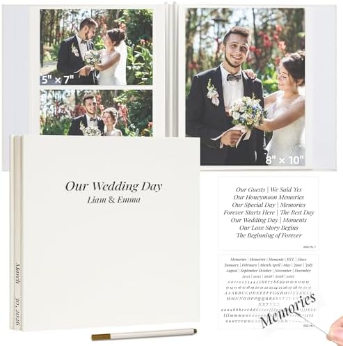 Vienrose Wedding Self Adhesive Photo Album 11x10.7 40 Pages by Vienrose