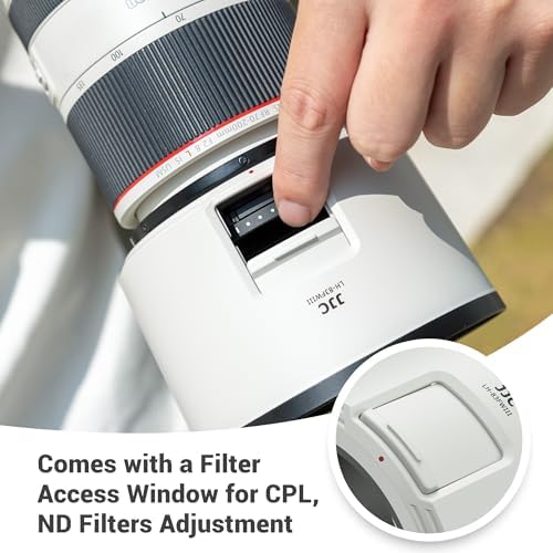 JJC ET-83FW III Lens Hood for Canon RF 70-200mm f/2.8L & RF 100-500m Lens - Image 7