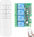 DieseRC 4 Channels WiFi Smart Switch with Bluetooth Transmitter, DC 5V 12V 24V 36V Passive Output Relay Module Ewelink APP WiFi Control Compatible with Alexa/Google Home, Inching/Self-Locking Switch by DieseRC