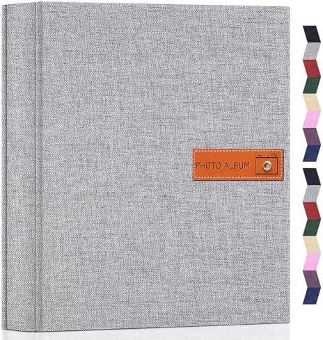 Popotop 4x6 Photo Album 1000 Pictures, Linen Hardcover, Reinforced Spine by Popotop