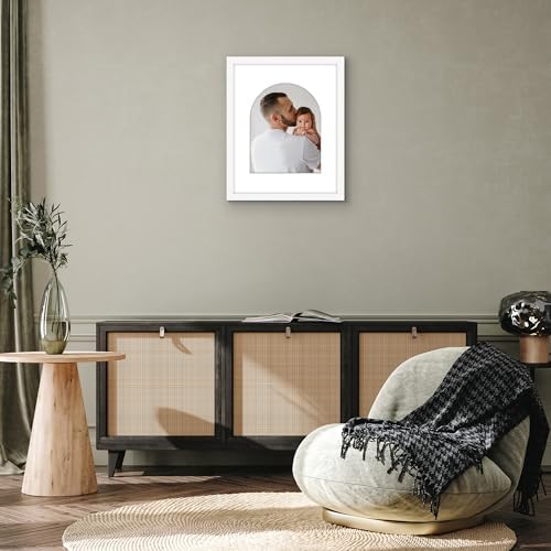 Americanflat 16x20 Poster Frame - Matted to 11x14 - Engineered Wood - White - Image 6