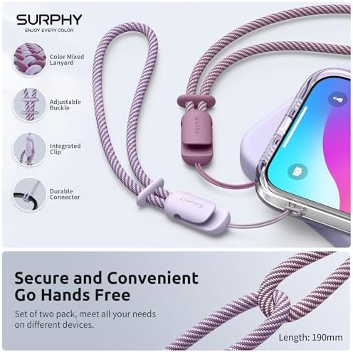 SURPHY 2 Pack Phone Lanyard, Phone Wrist Strap for Case, Camera Wrist Strap - Image 4