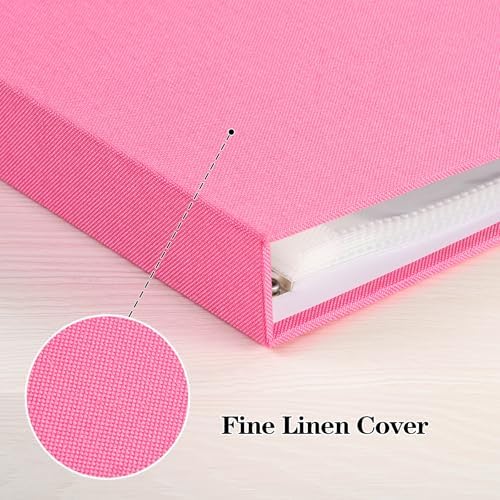Mublalbum 12x12 Inch 3 Ring DIY Scrapbook Photo Album 40 Pages, Pink - Image 6