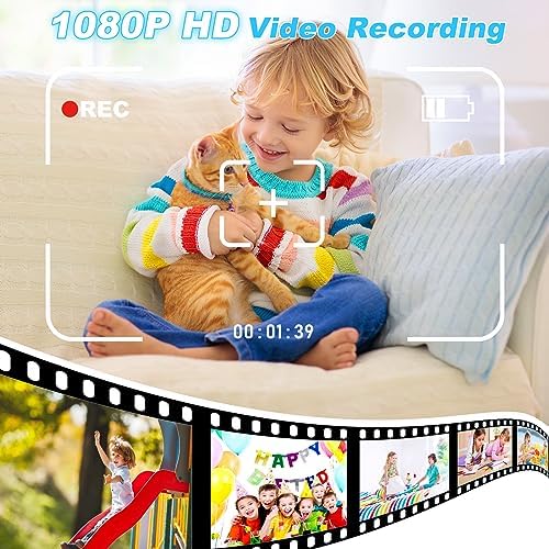 Kids Instant Print Camera,Toddler Camera,1080P Video,32GB SD Card,Blue - Image 5