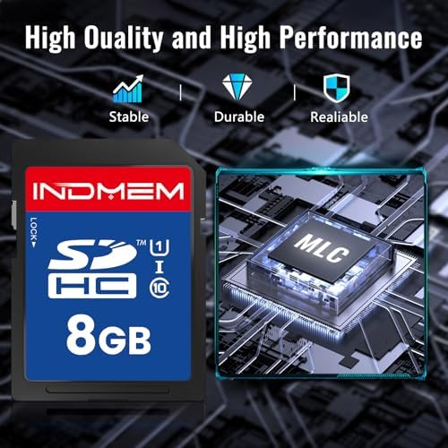 SD Card 8GB, 1 Pack UHS-I U1 Class 10 8G SDHC Flash Memory Card Compatible with Digital Camera, Computer, Trail Cameras - Image 2