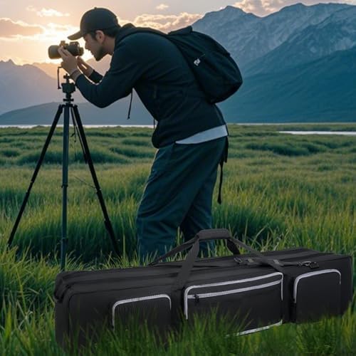 Tripod Carrying Case, 50.8" Heavy Duty Tripod Bag with Padded Divider - Image 4