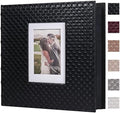 RECUTMS Self Adhesive Photo Album, Leather Scrapbook Album DIY 60 Pages by RECUTMS