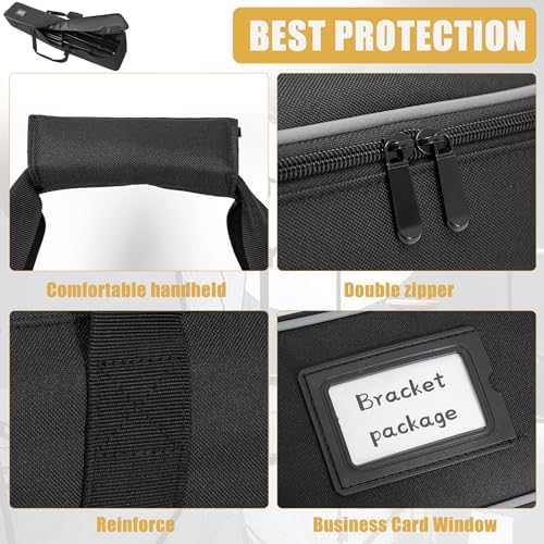 Multifunctional Tripod Bag 40 X 7 X 7 Inches / 101.5 X 18 X 18 cm Heavy Duty Tripod Carrying Case with Handle for Lights, Speakers, Cameras, Booms, Microphone Stands, Black - Image 4