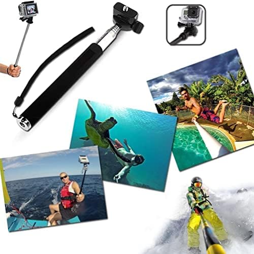 Universal Action Camera Accessories Bundle Head Chest Strap Mount/Selfie Stick/Floating Hand Grip Compatible with Dragon Touch/AKASO EK7000 Brave 4 5 6 7 LE V50X/GoPro Hero 13 12 11 10 9 8 7 - Image 6
