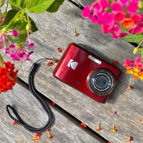 KODAK PIXPRO FZ45 16MP Compact Digital Camera, 4X Optical Zoom, AA, Red - Image 2