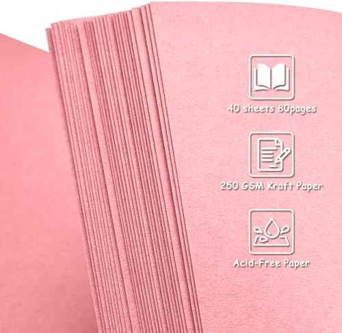 Scrapbook Album 10x10 Inch - Hardcover Kraft Paper Photo Album with 80 Pages, Memory Book for Wedding, Anniversary, Family, Christmas, Baby Shower, Ideal for Preserving Precious Moments - Image 5