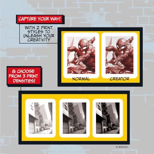 kiimento Spider-Man Official Licensed Instant Print Digital Camera, 48MP Photo, 1080p Video, 5-Sec Ink-Free Prints, Selfie & Creator Mode, 32GB SD Card (Model P2) - Image 4