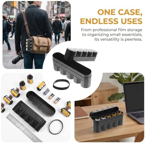 Toyvian 120 Film Roll Canisters Holder Storage Case Compact and Sturdy Film Case for Home - Image 2