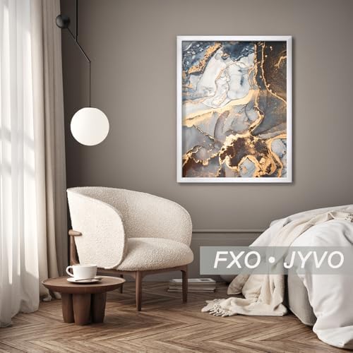 Fxojyvo 14x18 Picture Frame Set of 3 White Engineered Wood Wall Hanging - Image 7
