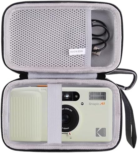 Hard EVA Carrying Storage Case Compatible with KODAK Snapic A1 35mm Film Camera/EKTAR H35N Half Frame Film Camera Protective Travel storage box (grey) by JINMEI