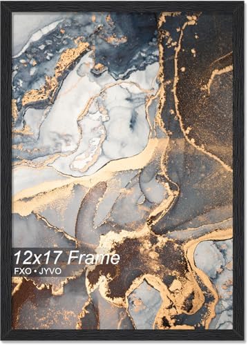 Fxojyvo 12x17 Picture Frame Black Engineered Wood Wall Hanging by Fxojyvo