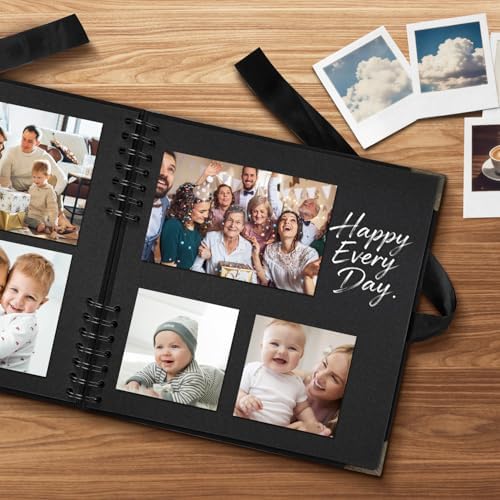 Scrapbook Album 10x10 Inch, Hardcover Kraft Paper Photo Album with 60 Sheets/120 Pages, Memory Book for Wedding, Anniversary, Christmas, Baby Shower, Ideal for Preserving Precious Moments - Image 2