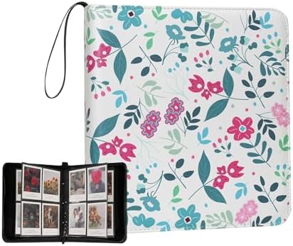 Large Polaroid Photo Album Binder, 240 Pockets. Modern Floral by GoldbarleyDesign