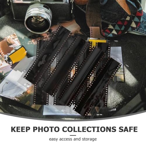 Kichvoe 10pcs Waterproof Film Negative Sleeves with 135-hole Binder Page Protectors Photo Slide Storage Bags for Archival Document Protection - Image 3
