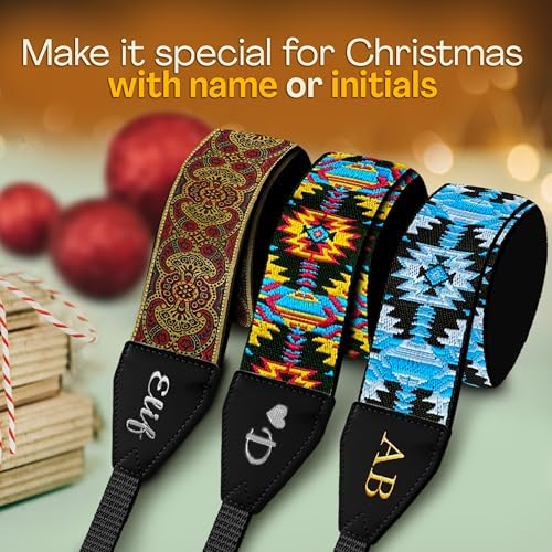 Art Tribute Custom Camera Strap Ethnic Red - Add Your Text and We Make It Especially For You Get Your Own Personalized Gift Camera Strap, No Shipping Cost! - Image 4